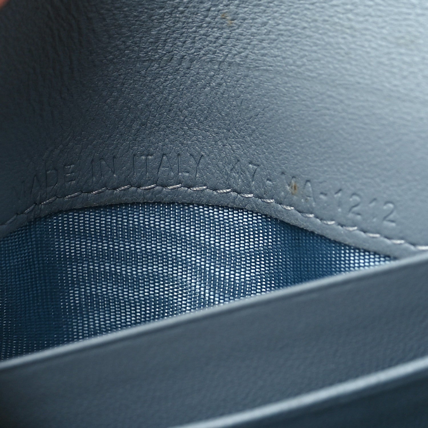 Christian Dior Goatskin Saddle Card Holder Sky Blue 7 of 8