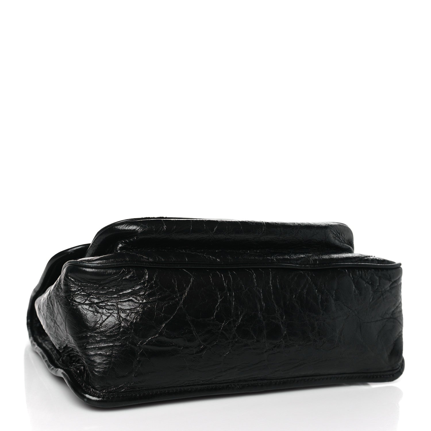 Saint Laurent Crinkled Calfskin Matelasse Monogram Medium Niki Chain Satchel Black 4 of 10
