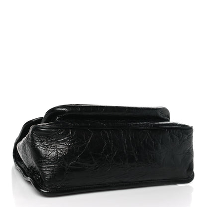 Saint Laurent Crinkled Calfskin Matelasse Monogram Medium Niki Chain Satchel Black 4 of 10