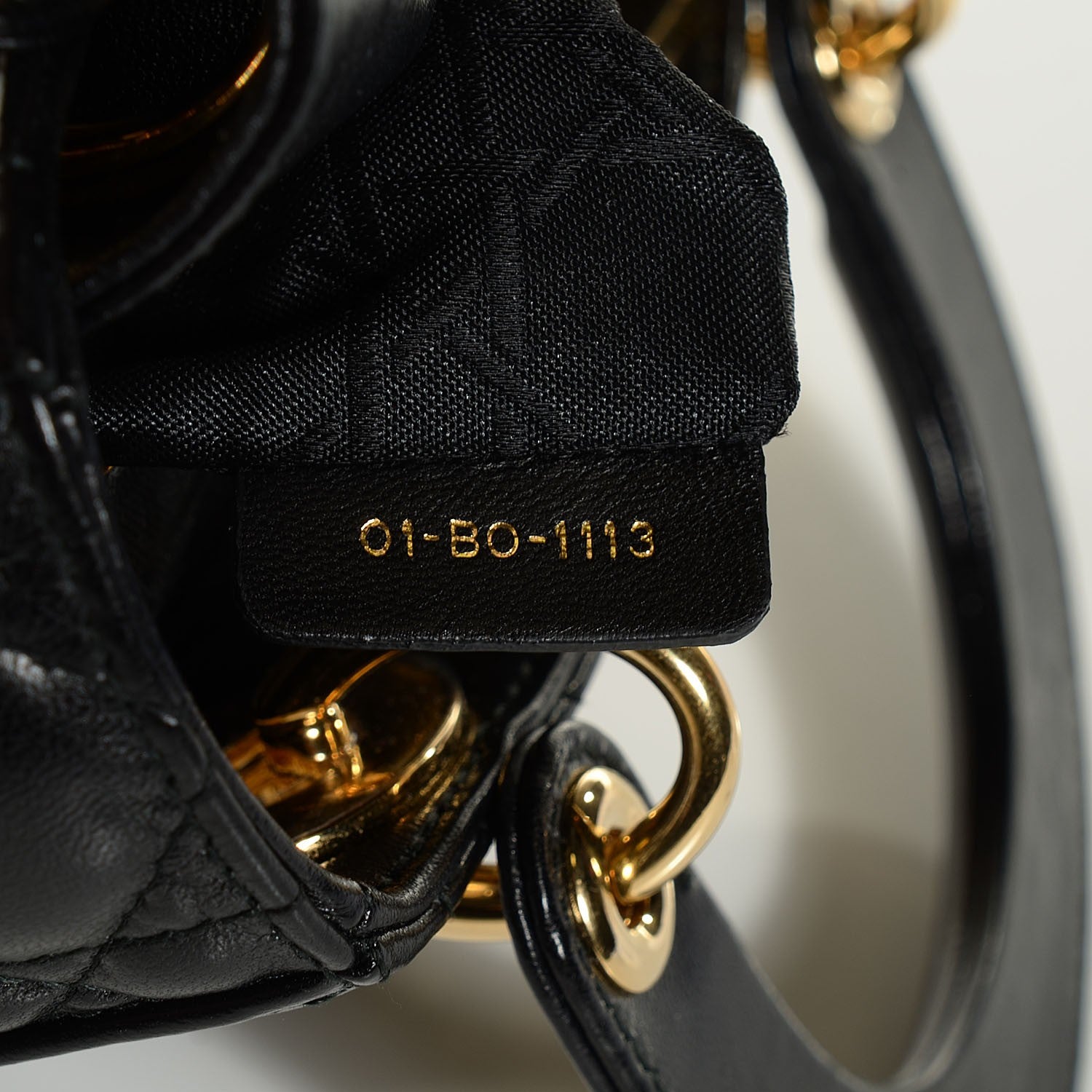 Christian Dior Lambskin Cannage Micro Lady Dior Black 9 of 9