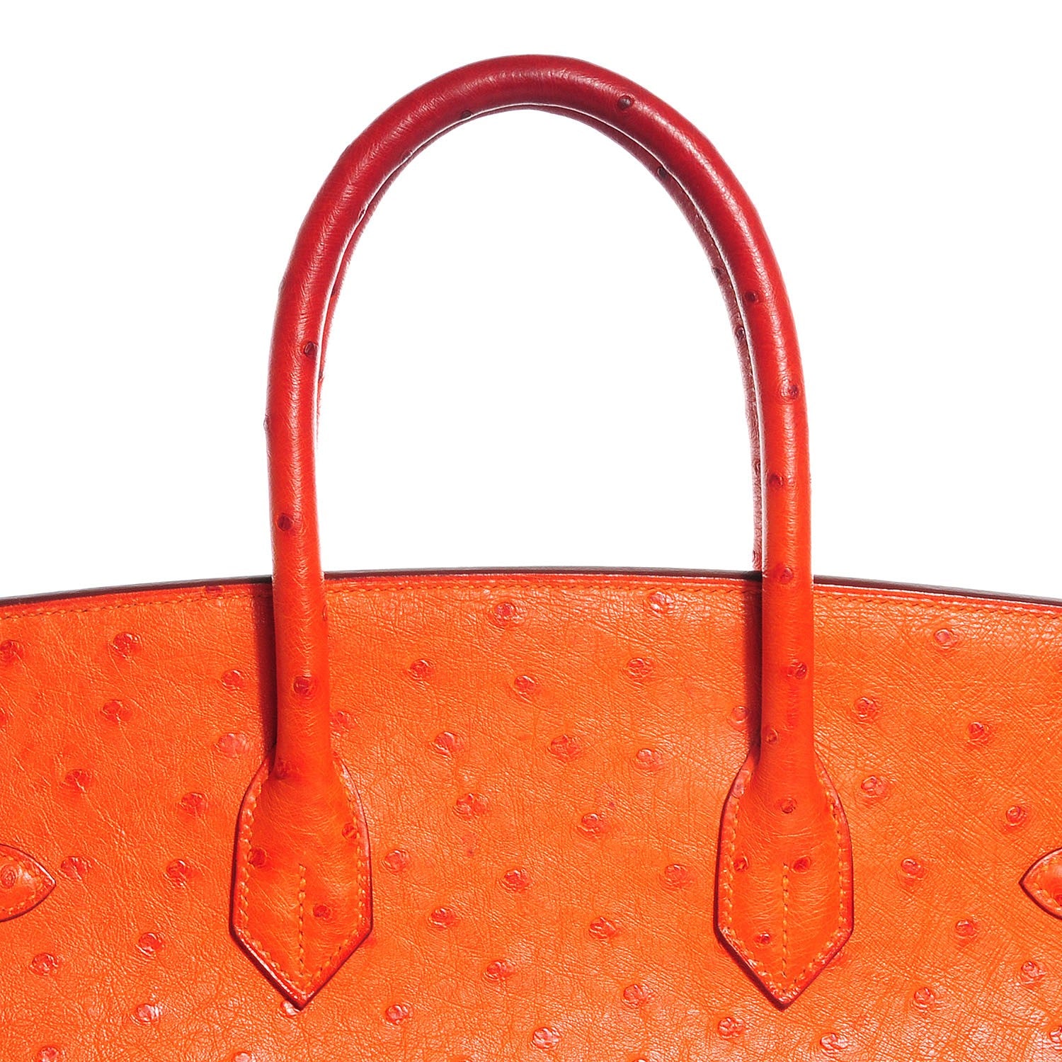 Hermes Ostrich Birkin 35 Orange 21 of 28