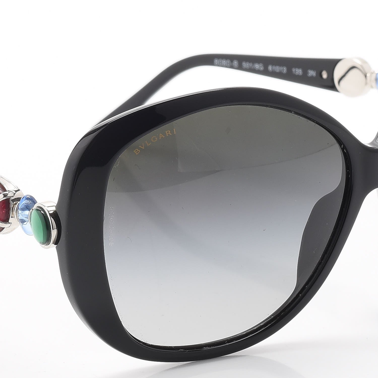 Bulgari BVLGARI Gem Sunglasses 8080-B Black Multi 8 of 9