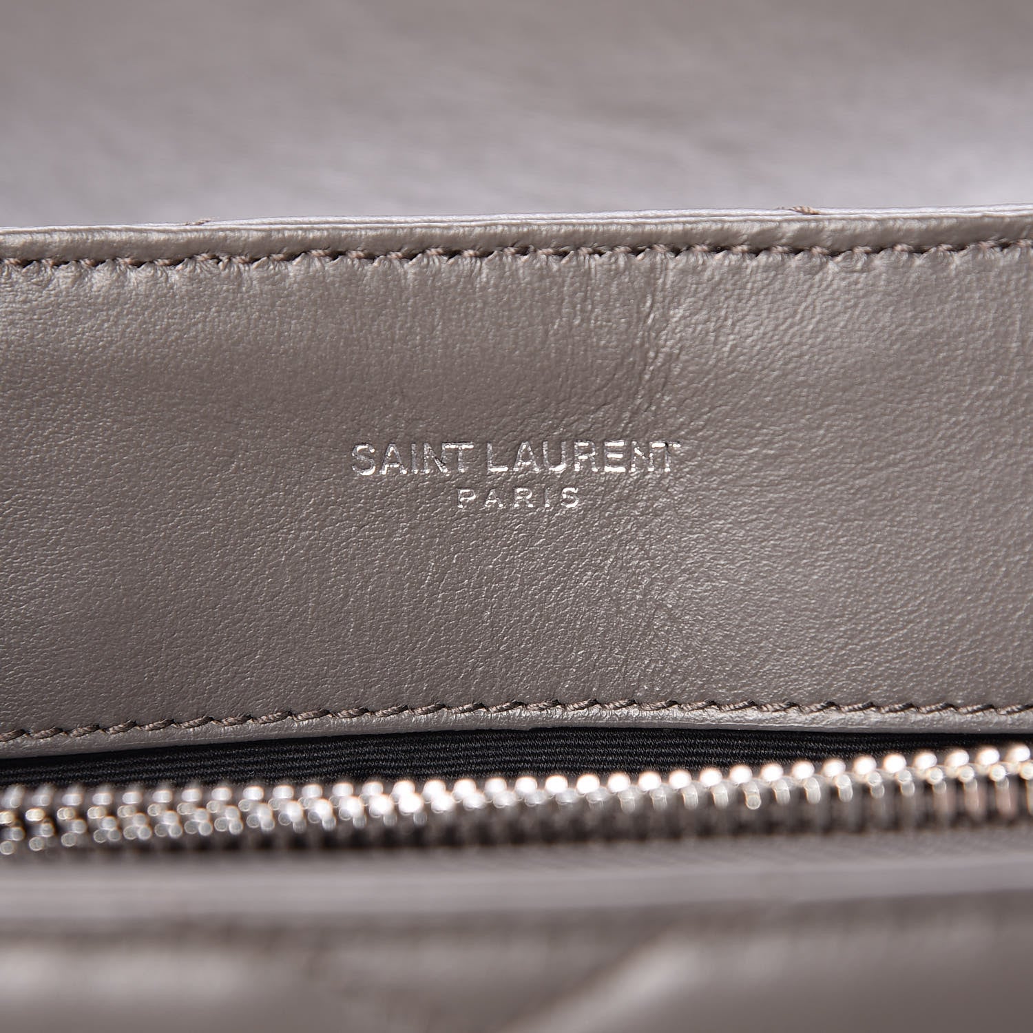 Saint Laurent Calfskin Y Quilted Monogram Medium Loulou Chain Satchel Earth 6 of 10