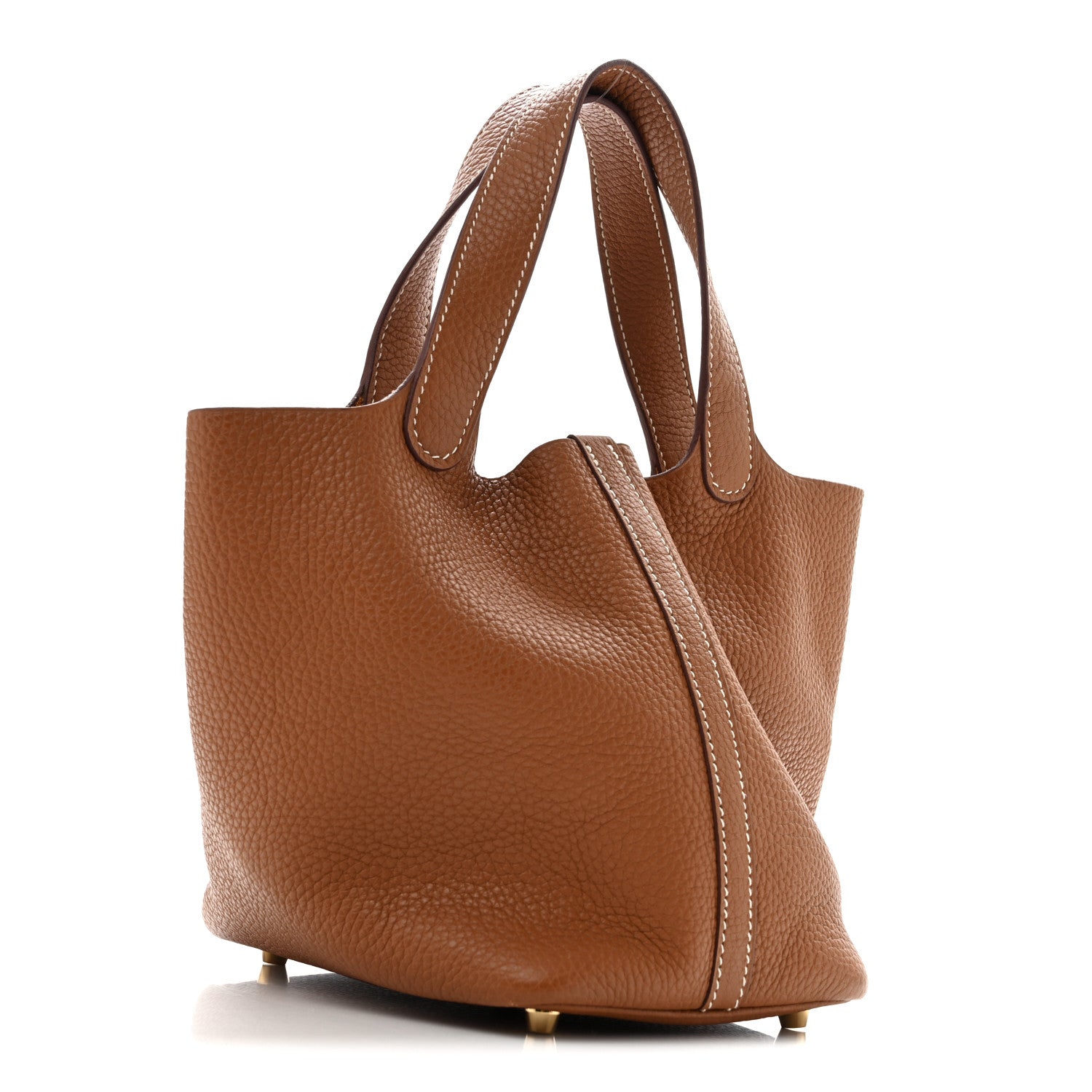 Hermes Taurillon Clemence Picotin Lock 18 PM Gold 3 of 11