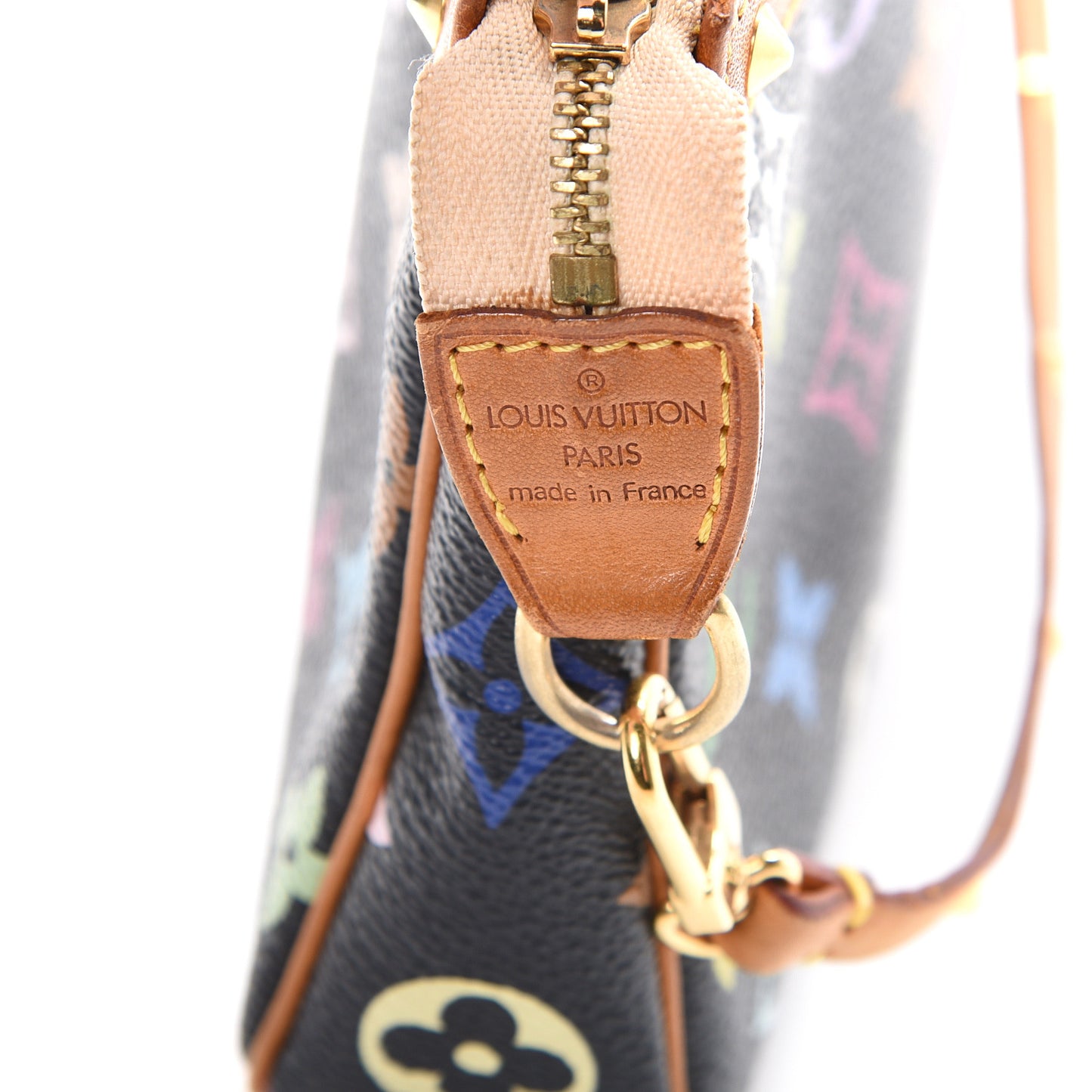Monogram Multicolor Pochette Accessories Black