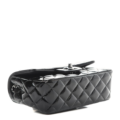 Chanel Patent Calfskin Quilted Mini Rectangular Flap Black 4 of 11
