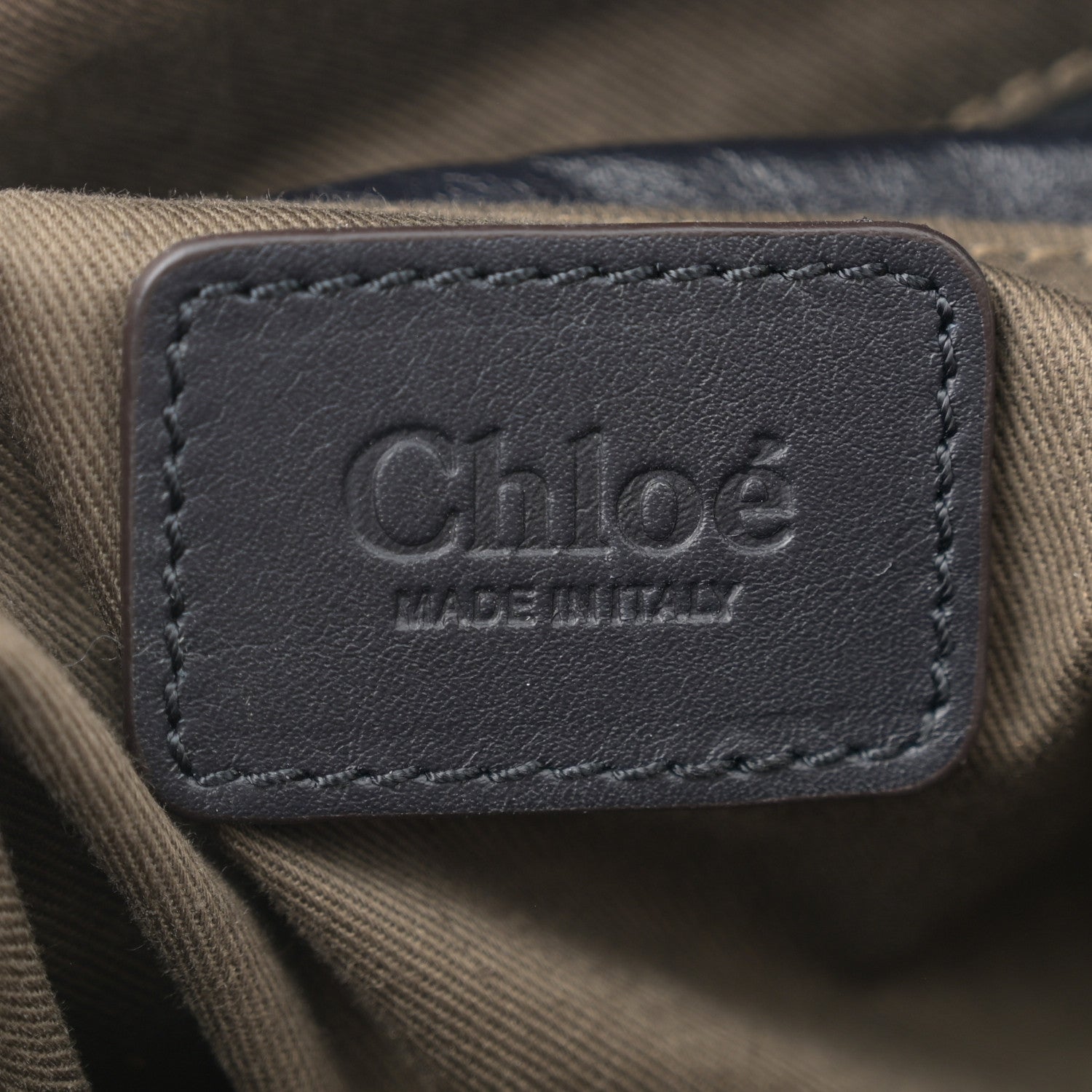 Chloe Calfskin Crocodile Embossed Small Marcie Satchel Full Blue 6 of 11