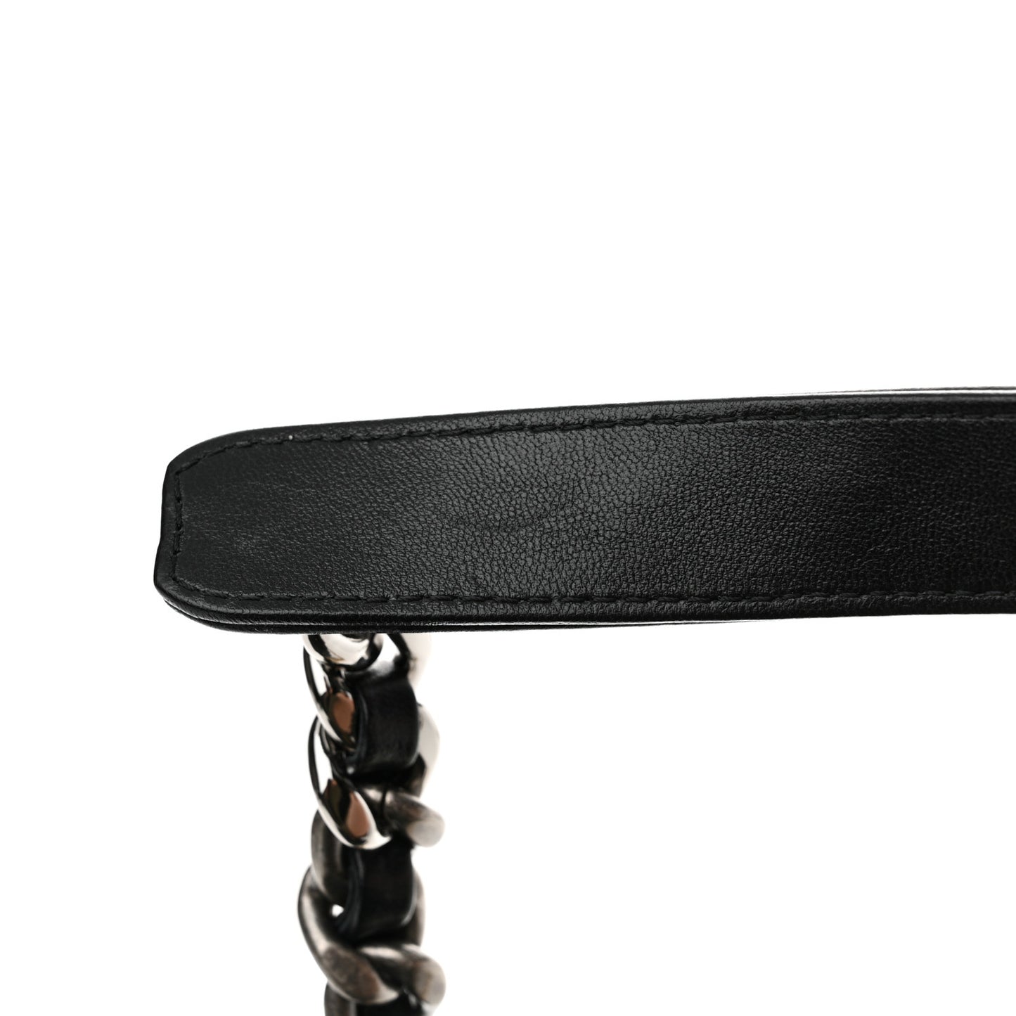 Lambskin Quilted Large Chanel 19 Flap Black