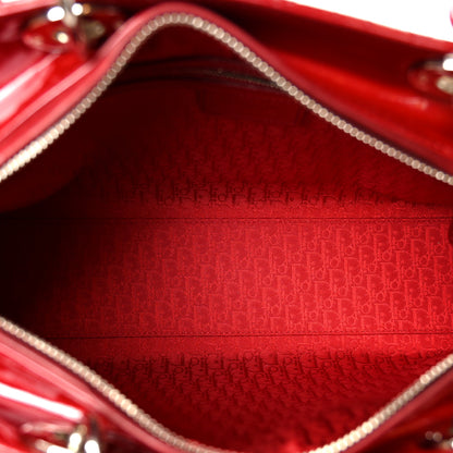 Christian Dior Patent Cannage Large Lady Dior Red 5 of 10