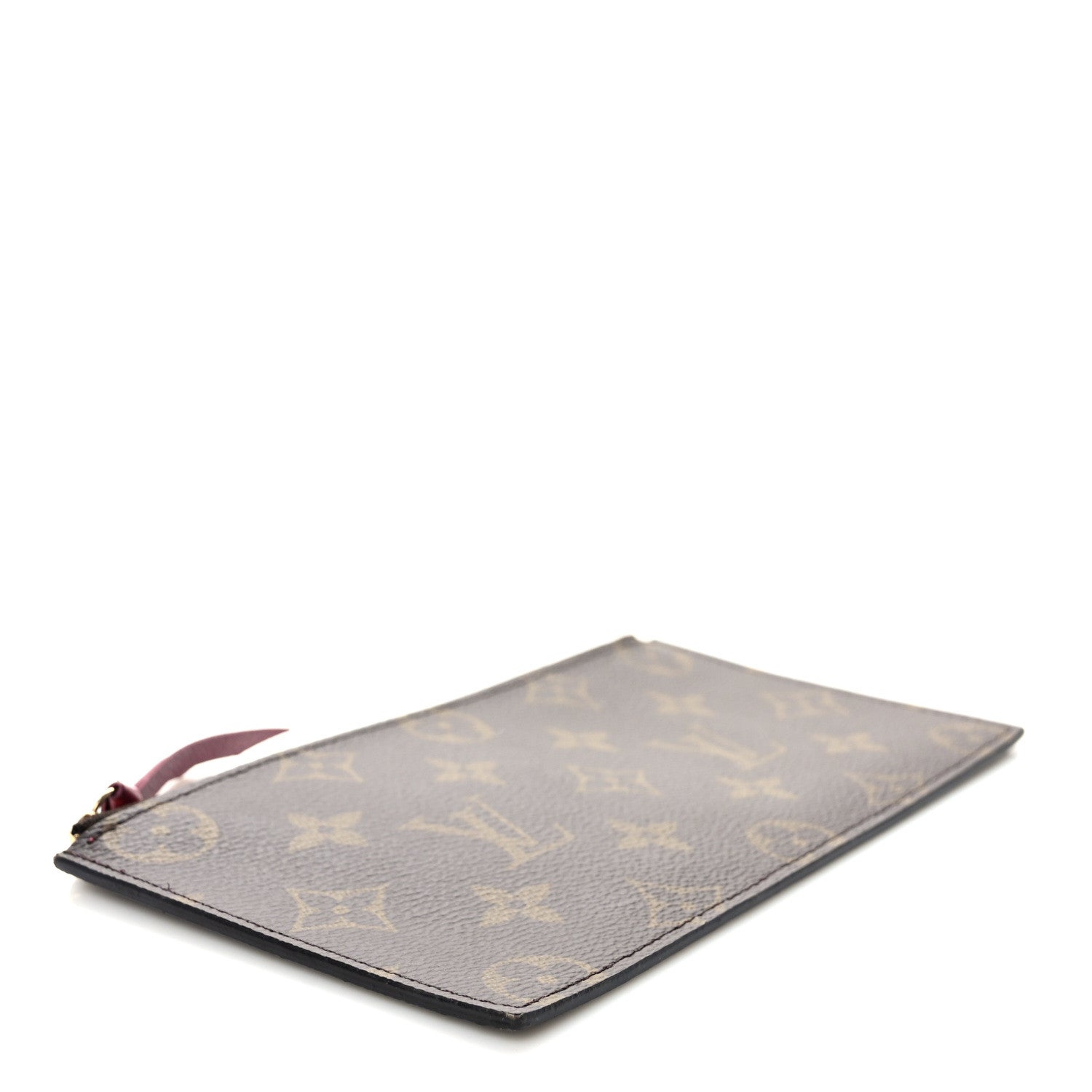 Louis Vuitton Monogram Felicie Chain Wallet Zippered Insert Fuchsia 4 of 6