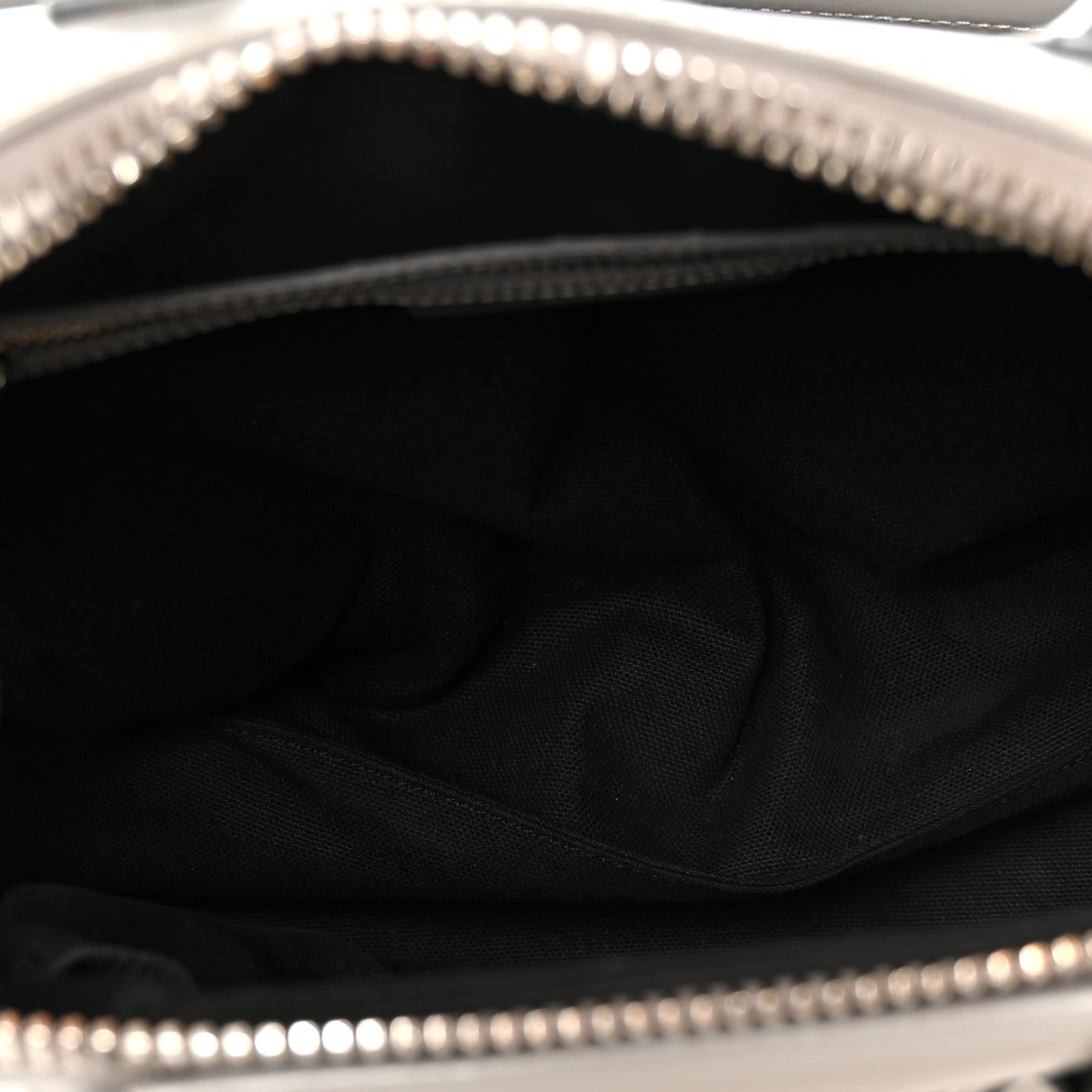 Shiny Lord Calfskin Small Antigona Pearl Grey