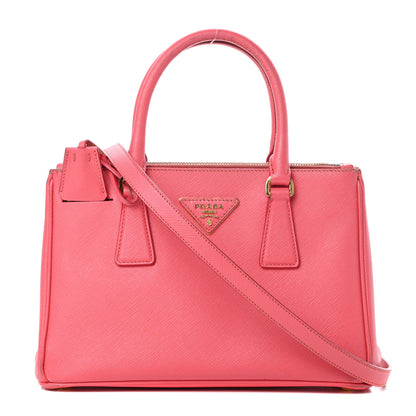 Prada Saffiano Mini Galleria Double Zip Tote Fragola 1 of 23
