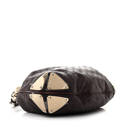 Gucci Guccissima Medium Indy Top Handle Hobo Dark Brown 4 of 10