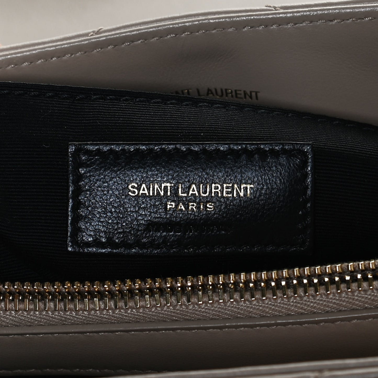 Calfskin Y Quilted Monogram Medium Loulou Chain Satchel Dark Latte
