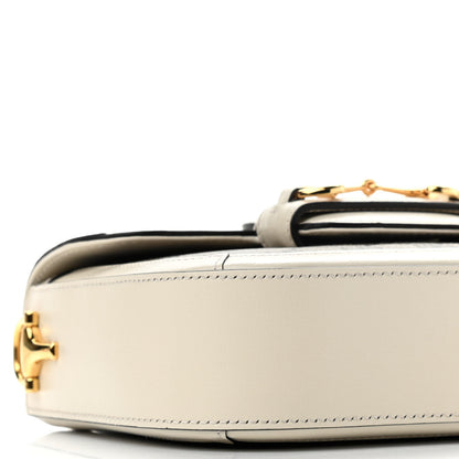 Gucci GG Supreme Monogram Web Mini Horsebit 1955 Shoulder Bag Beige Mystic White 9 of 11