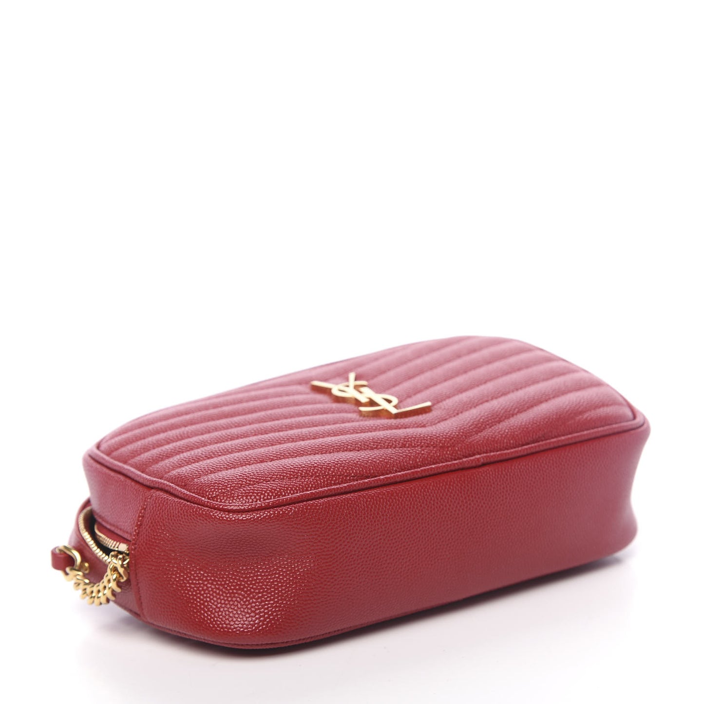 Grain De Poudre Matelasse Monogram Mini Lou Camera Bag Eros Red