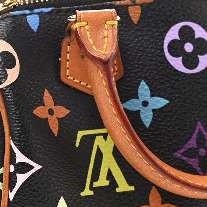 Louis Vuitton Monogram Multicolor Mini Sac HL Speedy Black 7 of 8