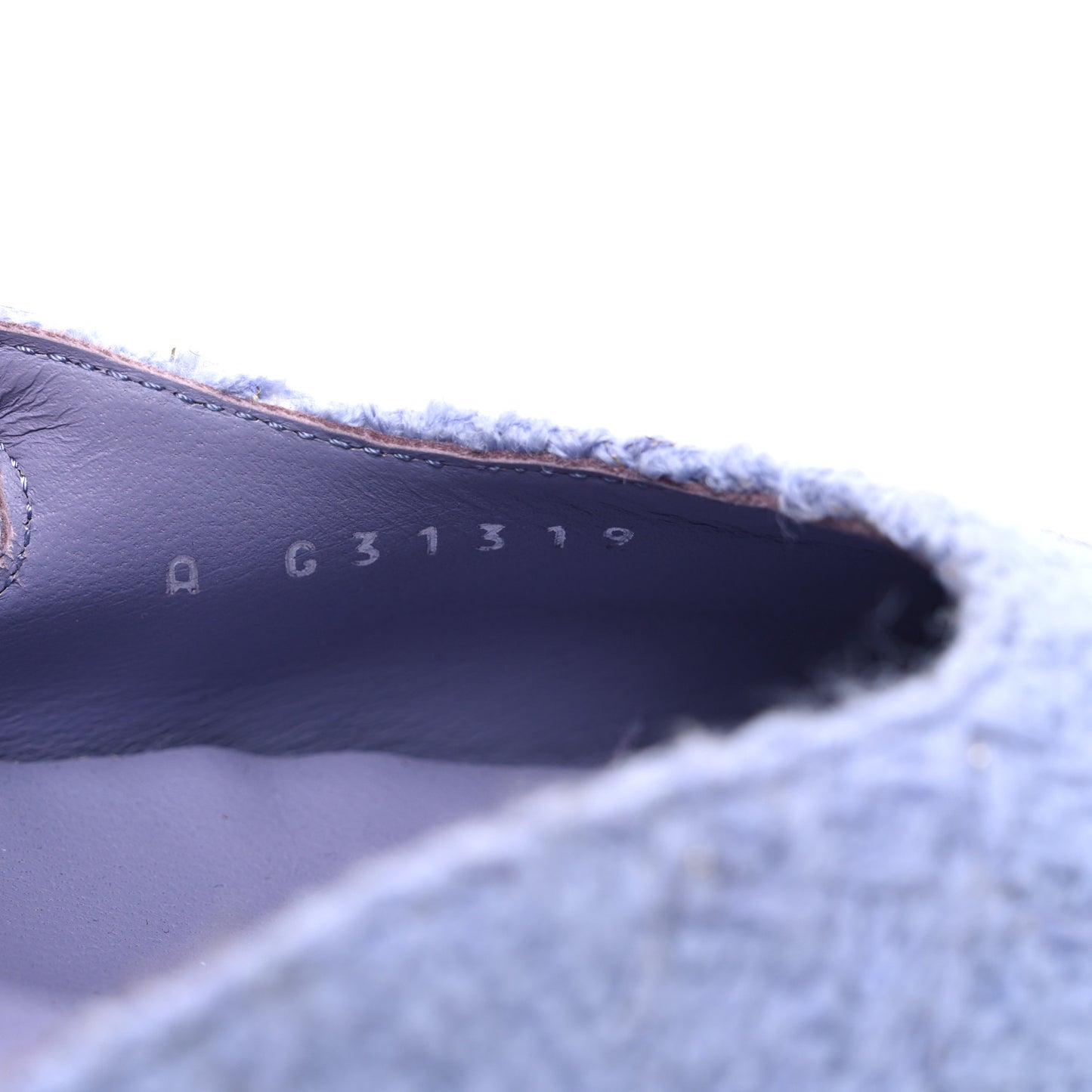 Iridescent Wool Tweed Patent Cap Toe CC Slingback Flats 40 Light Purple Silver Black
