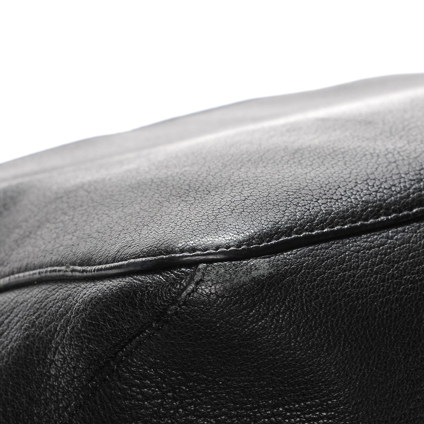 Calfskin Lizard Embossed Large Courier Bag Black