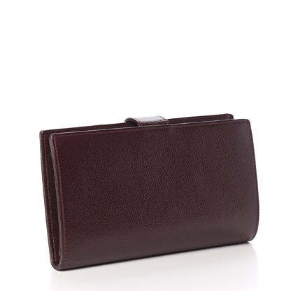 Chanel Caviar Timeless CC French Wallet Dark Bordeaux 2 of 11