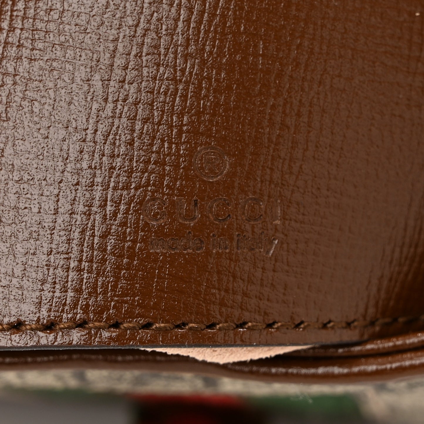 GG Supreme Monogram Azalea Calfskin Web Mini Jackie 1961 Hobo Beige Ebony Brown Sugar