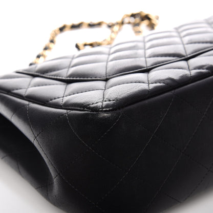 Chanel Lambskin Quilted Jumbo Double Flap Black 11 of 16