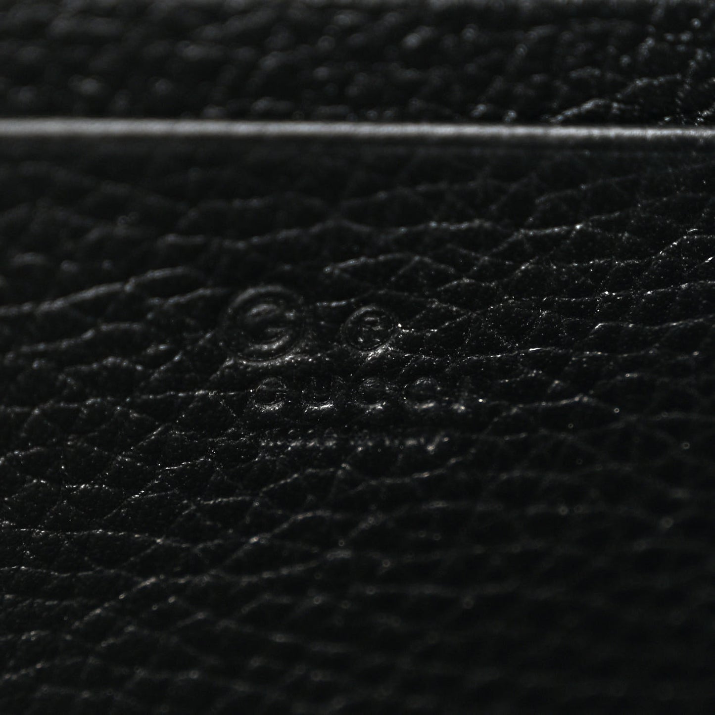 Calfskin GG Marmont Chain Wallet Bag Black