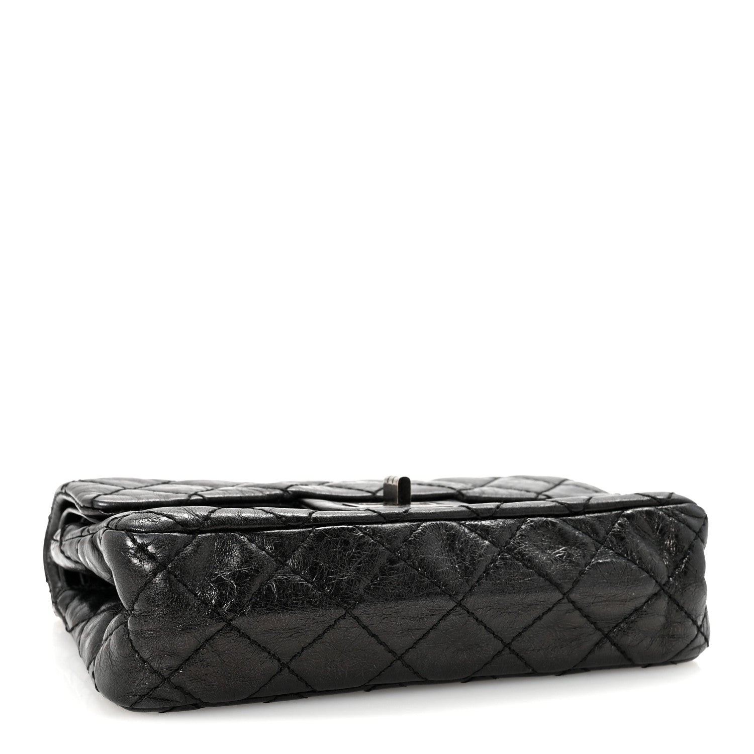 Chanel Aged Calfskin Quilted 2.55 Reissue Mini Flap Black 4 of 10