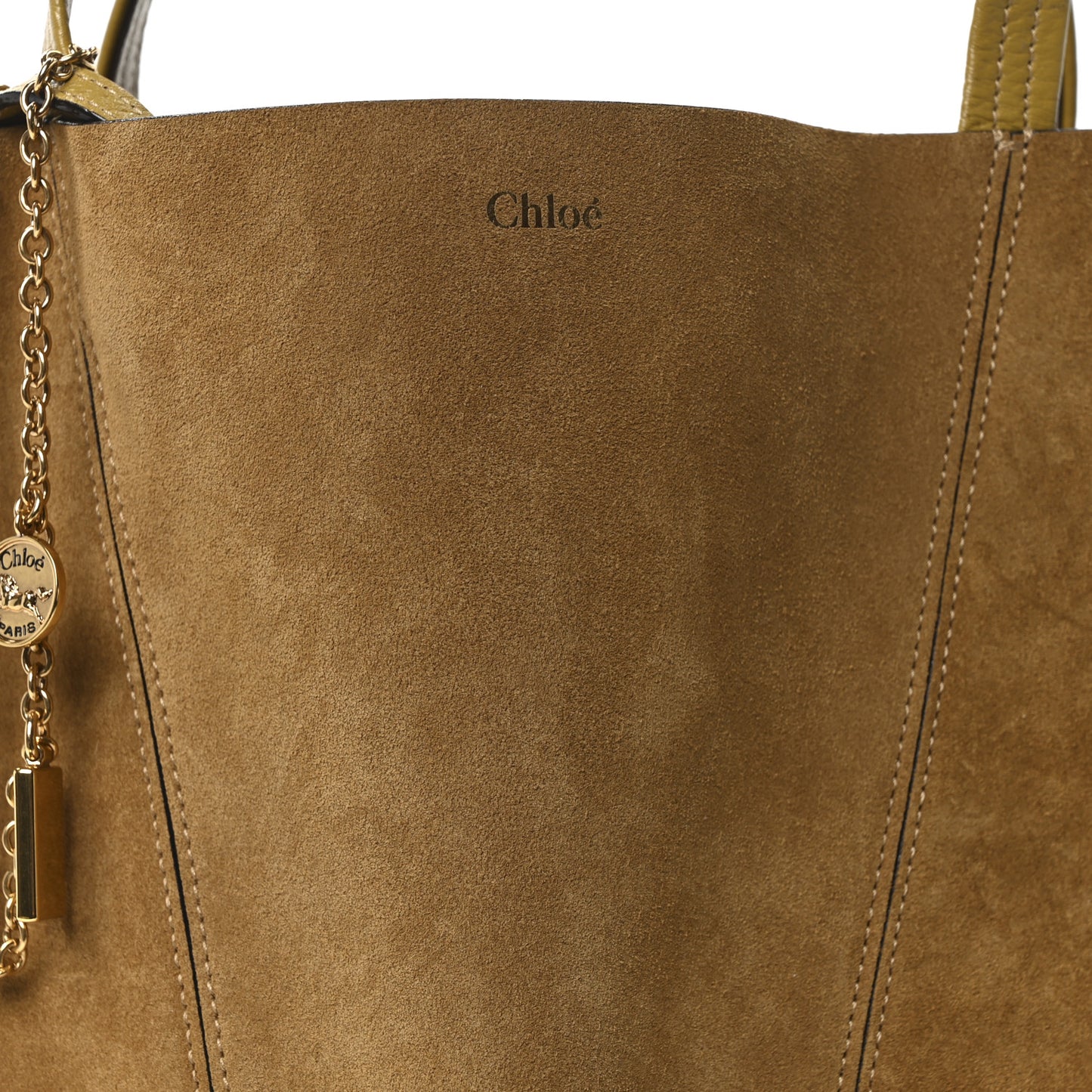 Suede Spin Tote Clay Brown