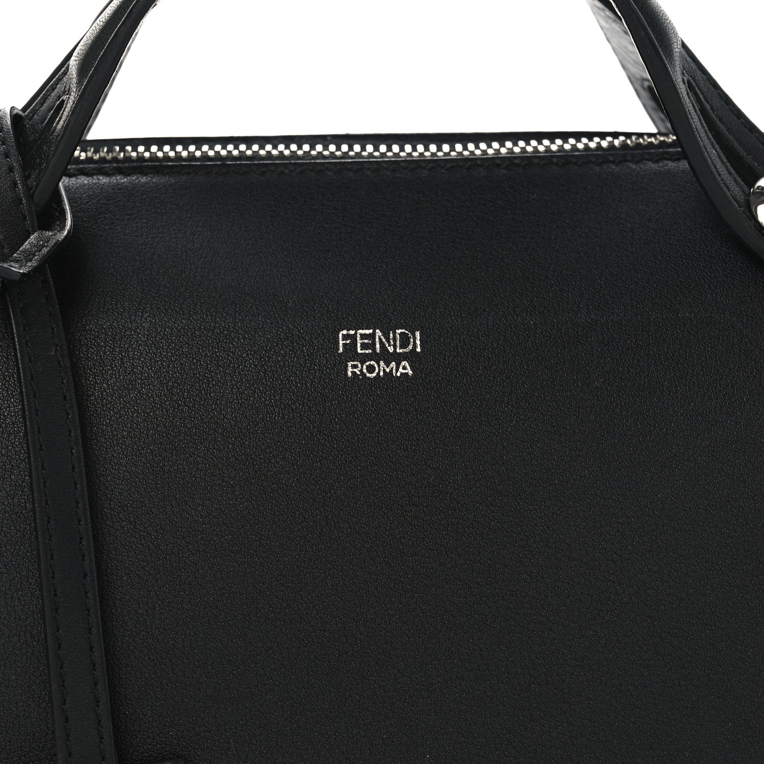 Fendi Vitello Dolce Medium By The Way Boston Bag Black 8 of 10