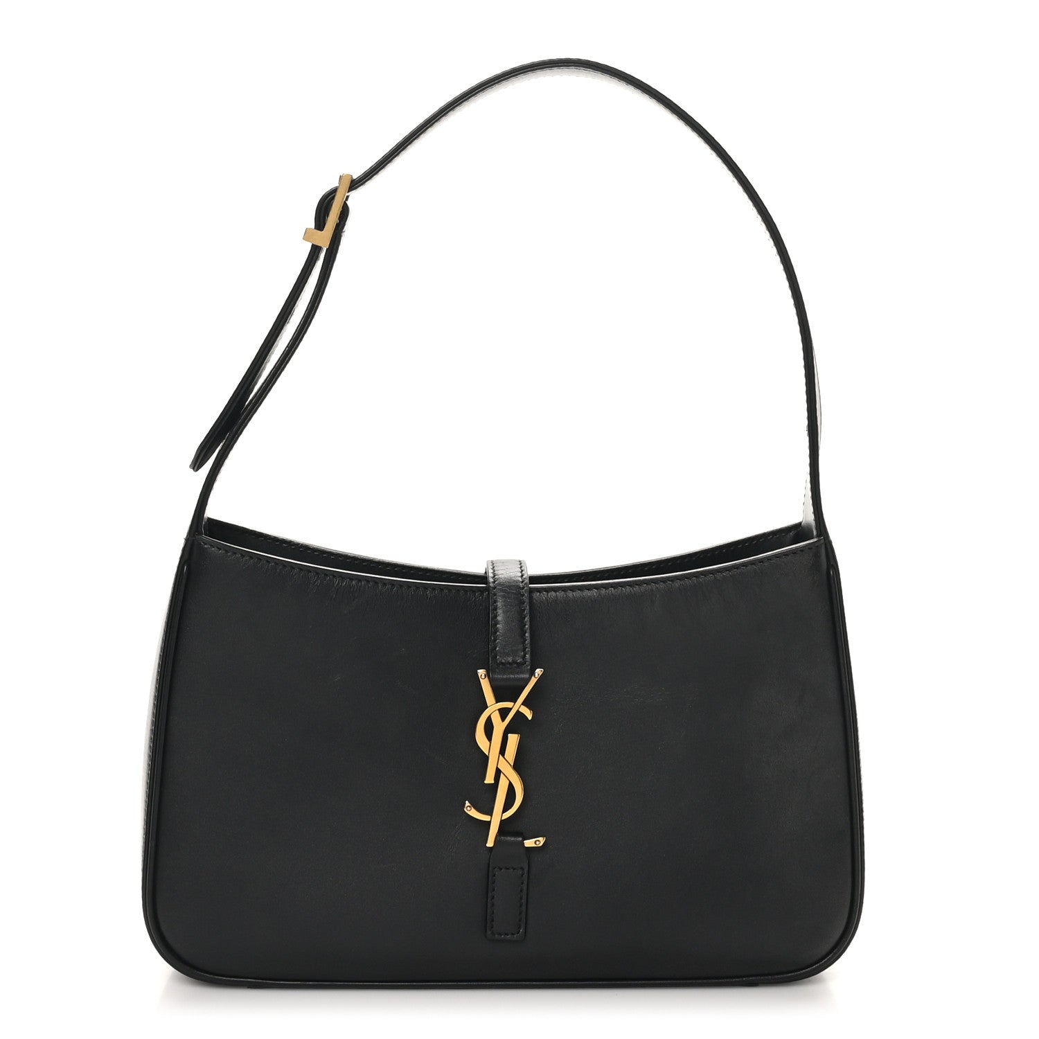 Saint Laurent Smooth Calfskin Le 5 A 7 Hobo Black 1 of 11
