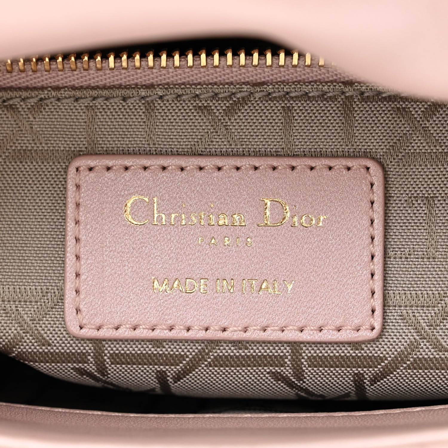 Christian Dior Metallic Lambskin Cannage Mini Lady Dior Lotus 6 of 11