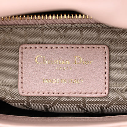 Christian Dior Metallic Lambskin Cannage Mini Lady Dior Lotus 6 of 11
