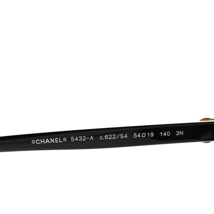 Chanel Acetate Cat Eye CC Sunglasses 5432-A Black 5 of 6