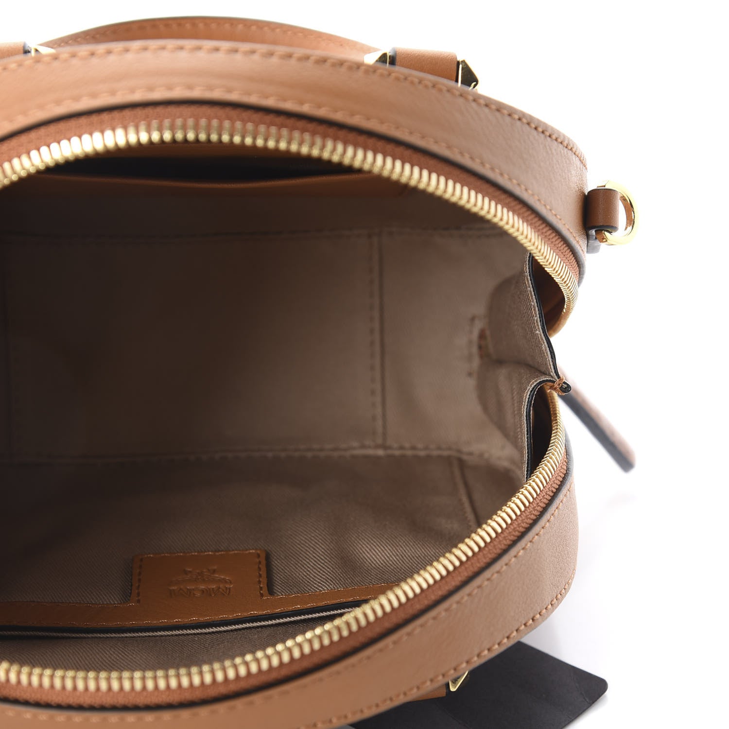 MCM Visetos Mini Essential Crossbody Cognac 4 of 8