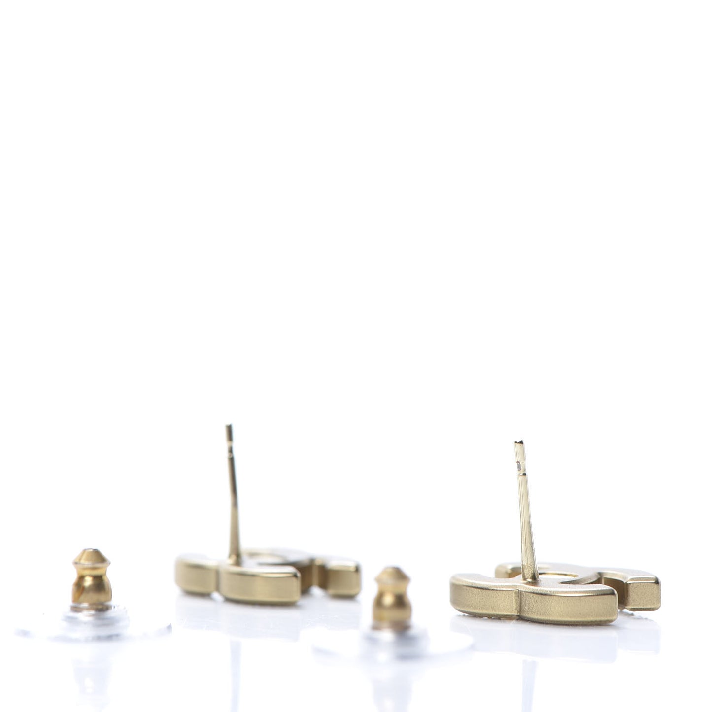 Crystal CC Earrings Gold