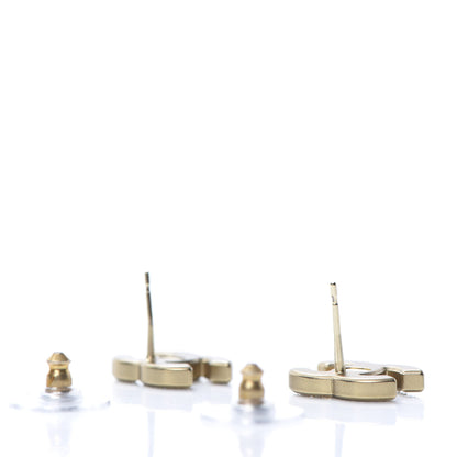 Chanel Crystal CC Earrings Gold 3 of 5