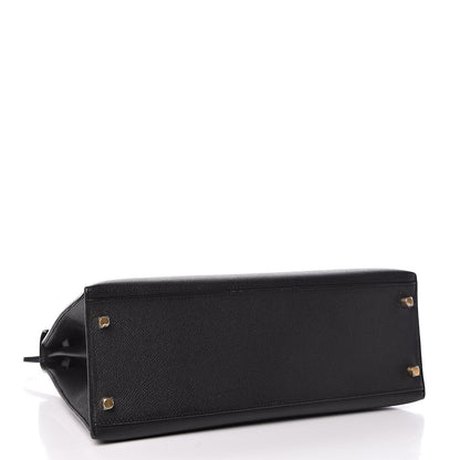 Hermes Epsom Kelly Sellier 32 Black 4 of 10