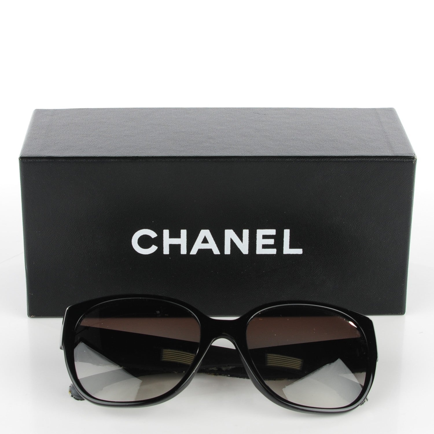 Chanel Tweed Boy CC Sunglasses 5237 Green Black 7 of 7