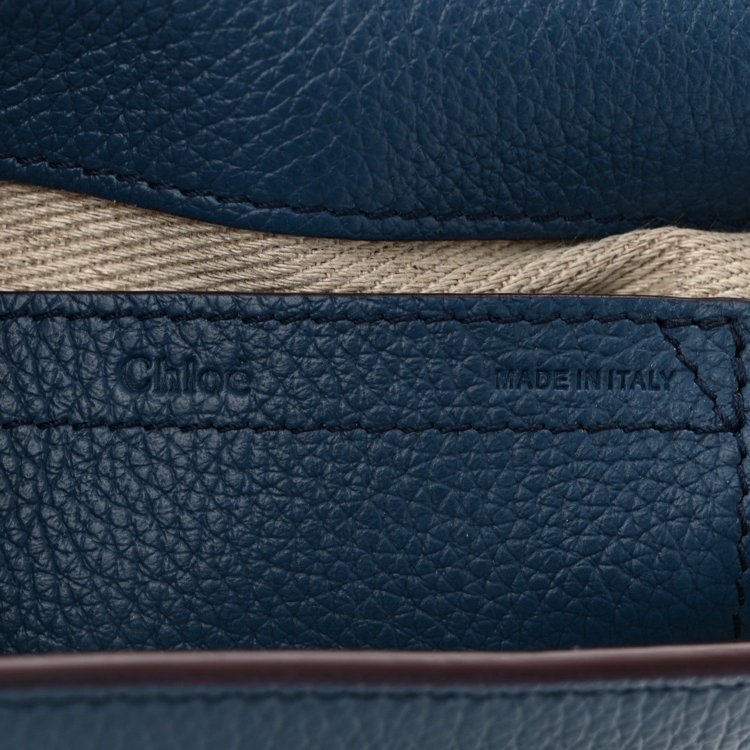 Chloe Calfskin Small Marcie Round Crossbody Bag Deep Denim 6 of 9
