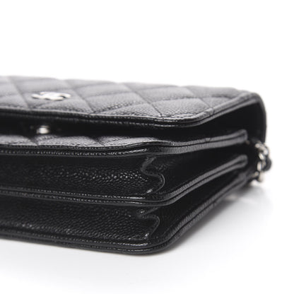 Chanel Caviar Quilted Mini Wallet On Chain WOC Black 10 of 10