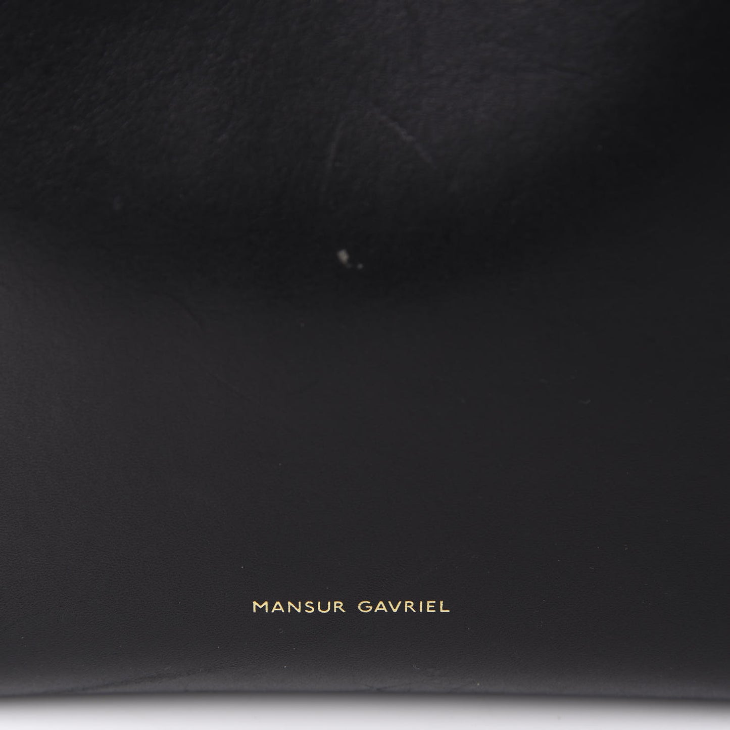 Vegetable Tanned Calfskin Bucket Bag Black Flamma