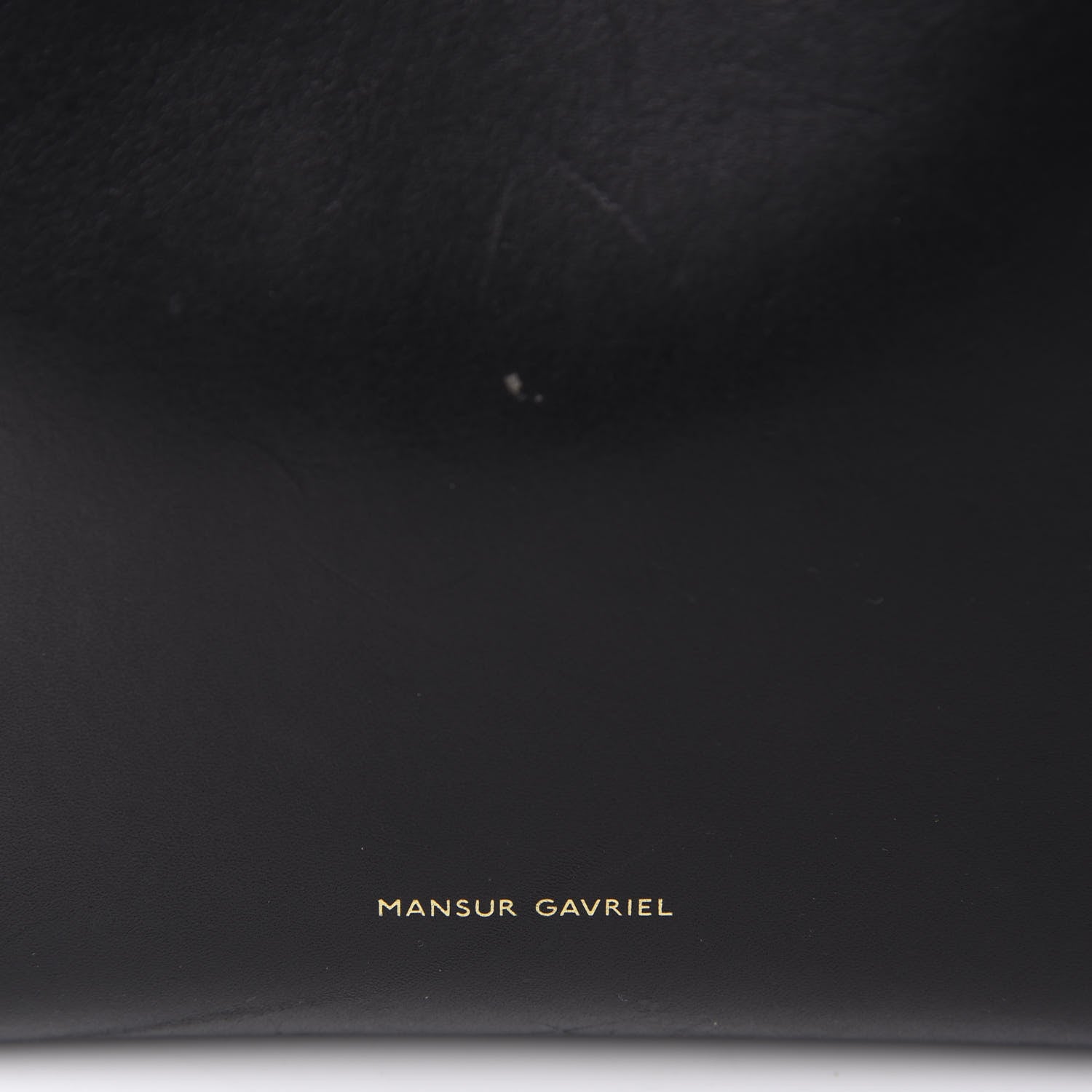 Mansur Gavriel Vegetable Tanned Calfskin Bucket Bag Black Flamma 9 of 10