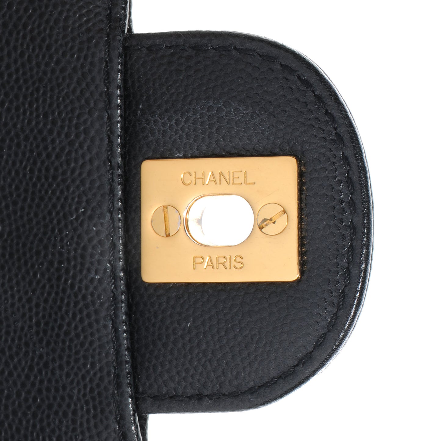 Caviar Flap Bag Black