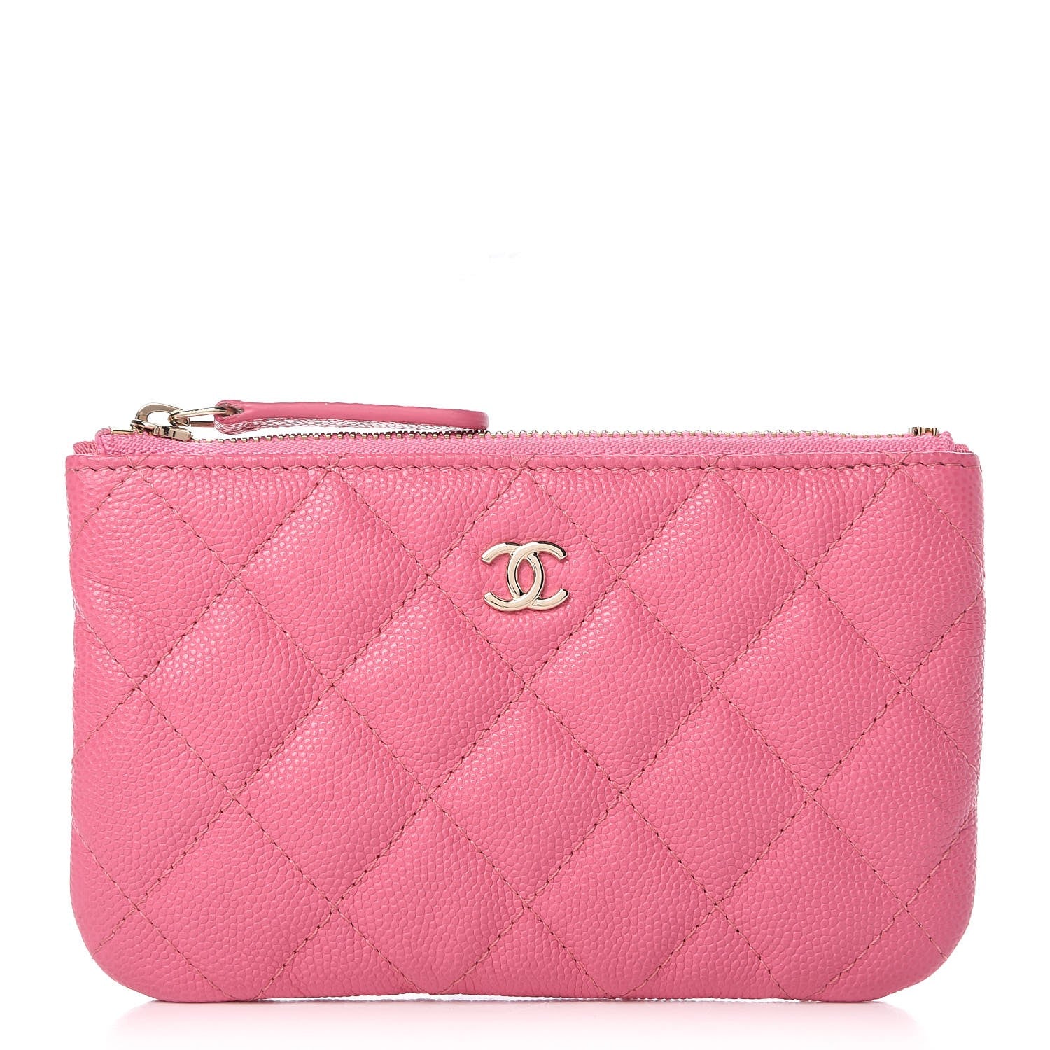 Chanel Caviar Quilted Small Cosmetic Case Pink 1 of 8