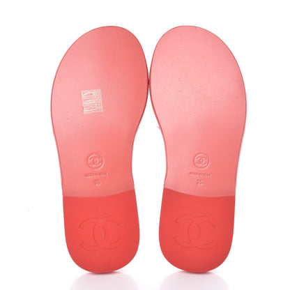 Chanel Patent Calfskin CC Slip On Mules 35 Pink 5 of 9