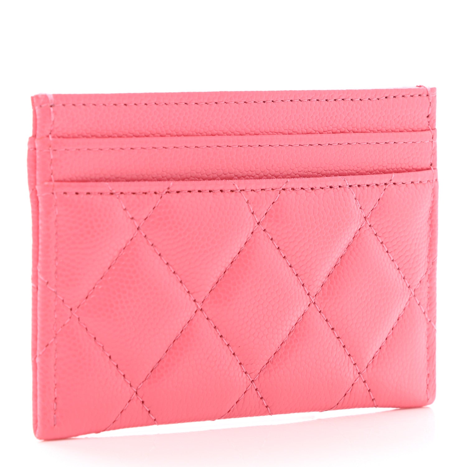 Chanel Caviar Quilted My Everything Card Holder Coral 3 of 9