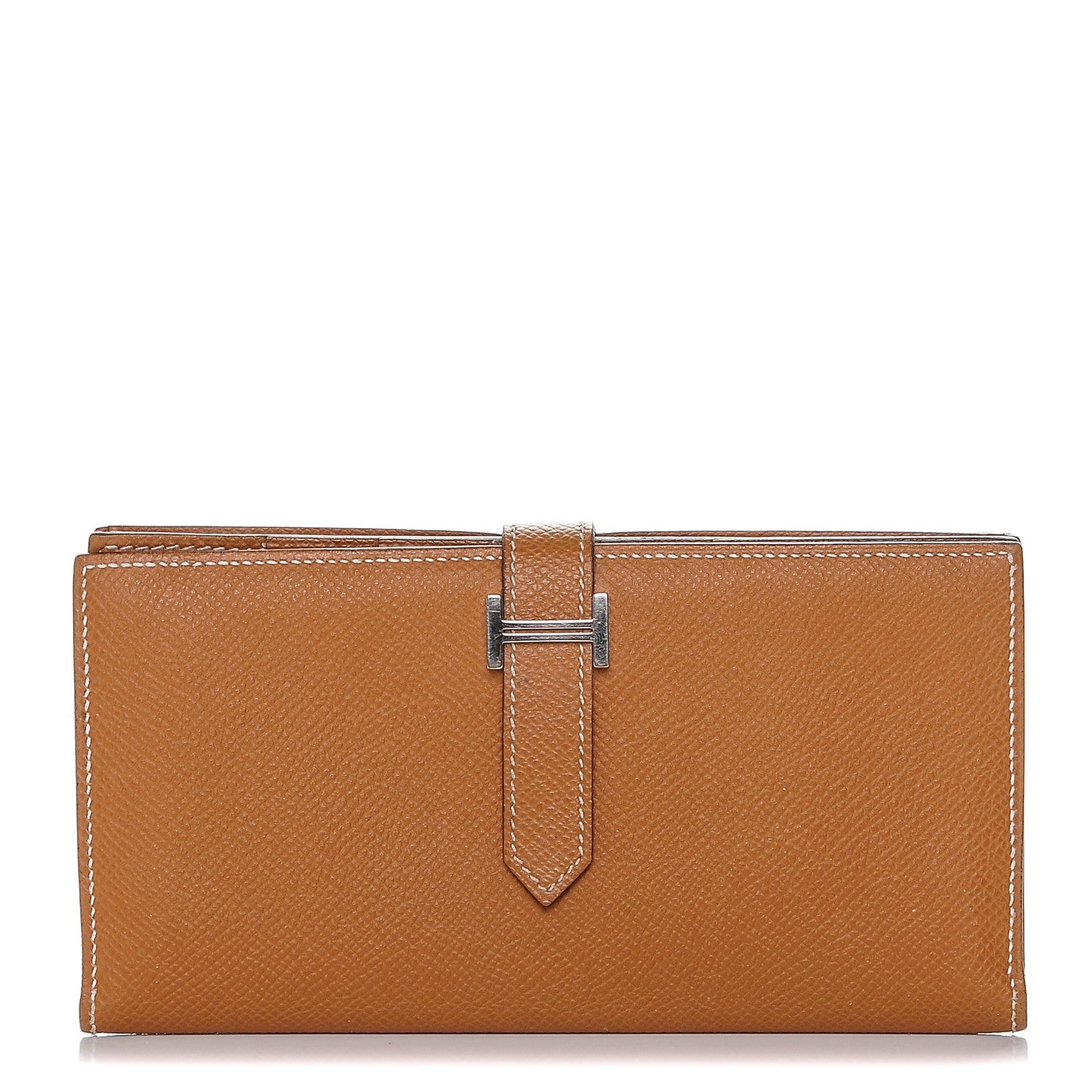 Hermes Epsom Bearn Gusset Wallet Gold 1 of 7