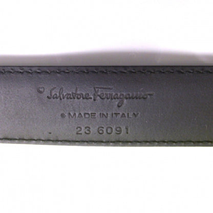FASHIONPHILE SALVATOREFERRAGAMOLeatherDoubleGanciniBeltBlack 3 of 5