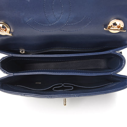 Chanel Lambskin Quilted Small Trendy CC Flap Dual Handle Bag Navy 4 of 9